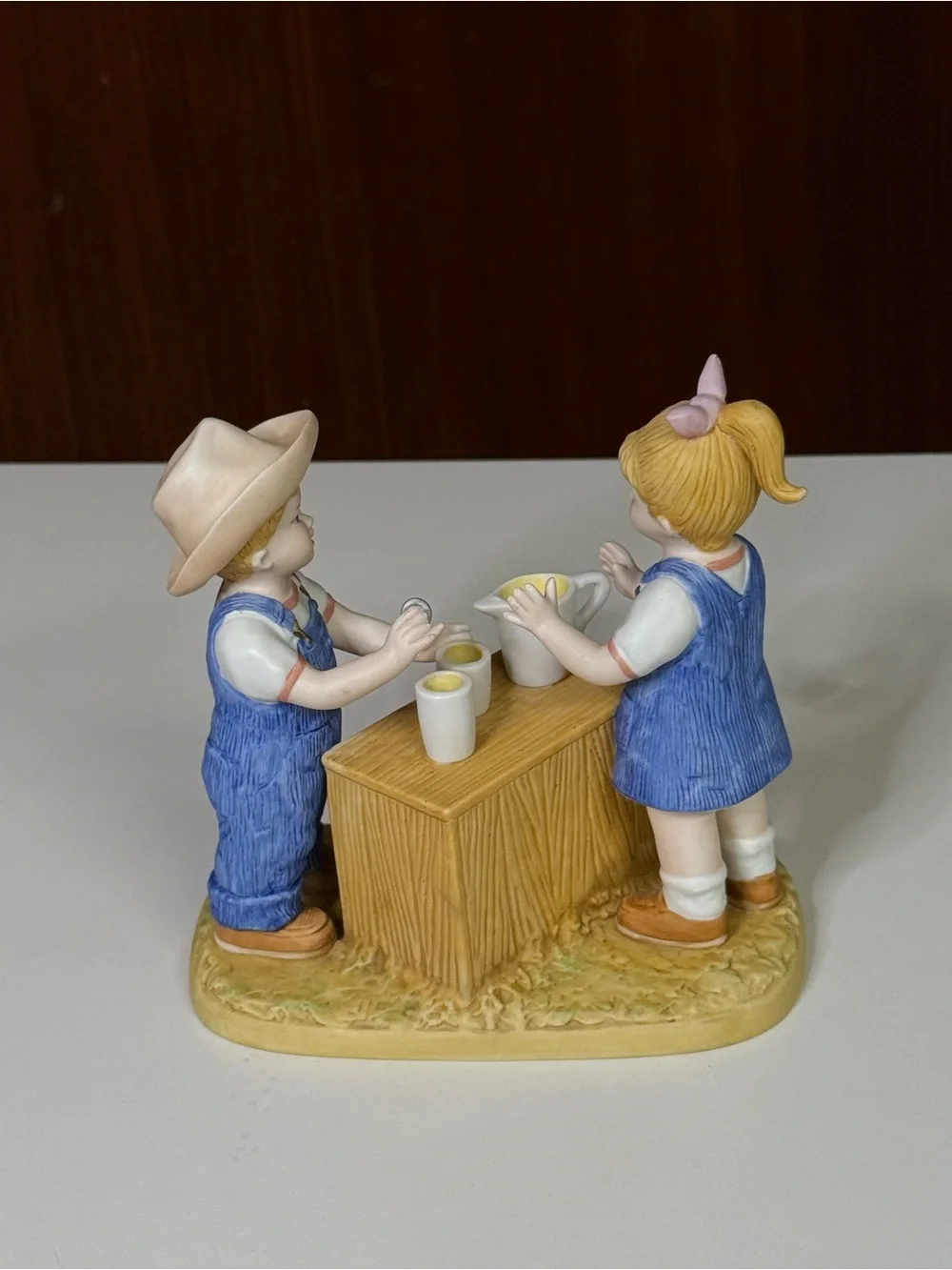 Vintage Porcelain Country style fresh Lemonade Figurine
